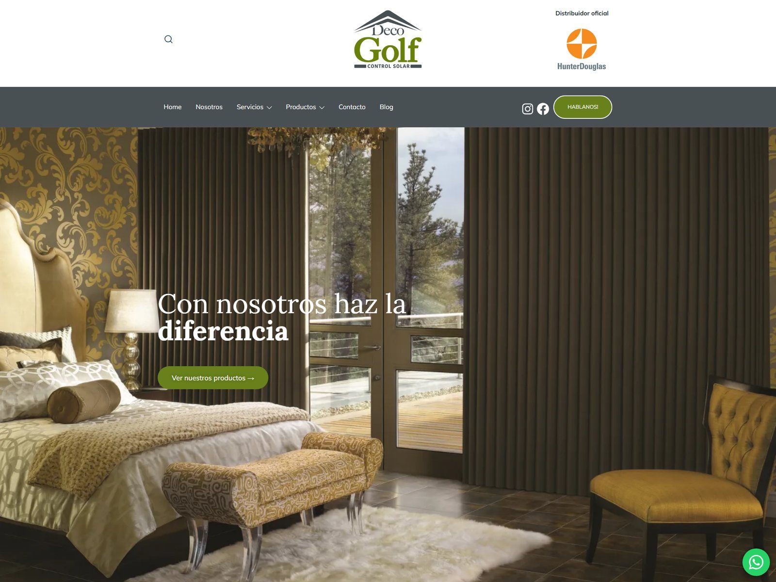 Captura del sitio Decogolf