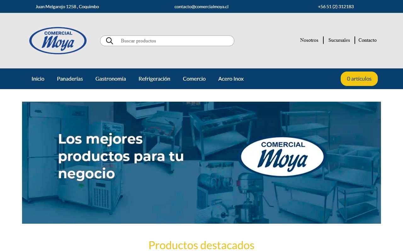 Screenshot de Comercial Moya