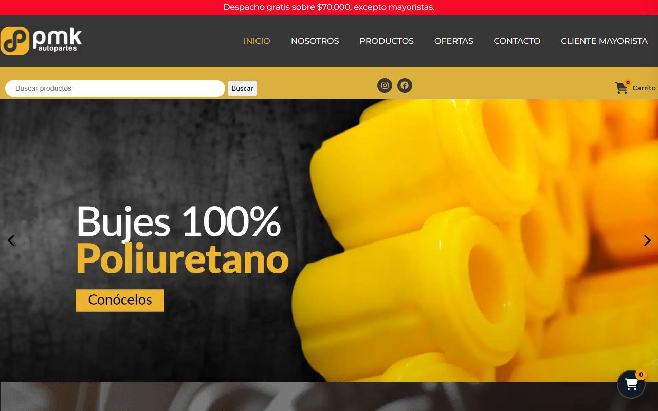 Screenshot de PMK Autopartes