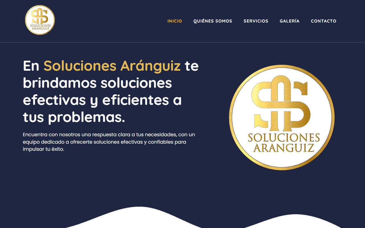 Screenshot de Soluciones Aránguiz